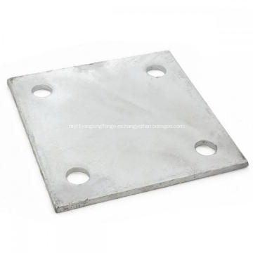Placa base de brida de piso de acero chapada en zinc